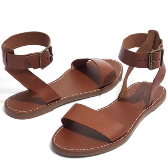 Madewell Shoes - Madewell Boardwalk Leather Strap Sandals Size 7.5